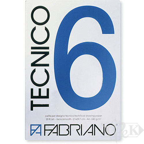 09729742 Альбом для графіки Tecnico А3 (29,7х42 см) 220 г/м.кв. 20 аркушів Fabriano Італія