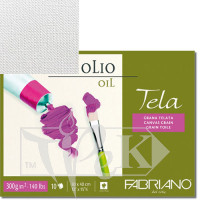 68002432 Альбом для олійного живопису Tela 24х32 см 300 г/м.кв. 10 аркушів Fabriano Італія