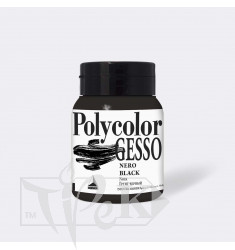 696 Грунт чорний Polycolor Gesso 500 мл допоміжні матеріали для акрилового живопису Maimeri Італія