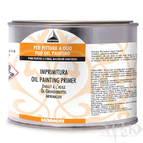 616 Грунт олійний 500 мл допоміжні матеріали для олійного живопису Maimeri Італія
