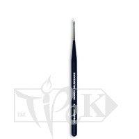 Пензлик Toray «Живопис» 1212 Синтетика плоска № 01 коротка ручка білий ворс