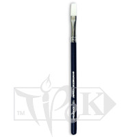 Пензлик Toray «Живопис» 1212 Синтетика плоска № 12 коротка ручка білий ворс