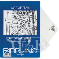 50814200 Папір для сухих і вологих технік Accademia А4 (21х29,7 см) 200 г/м.кв. 100 аркушів в упаковці Fabriano Італія