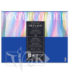 17311824 Альбом для акварелі Watercolour 18х24 см 300 г/м.кв. 12 аркушів склейка Fabriano Італія