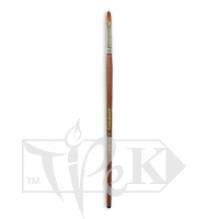 Пензлик «Живопис» 1127 Синтетика овальна № 04 довга ручка рудий ворс