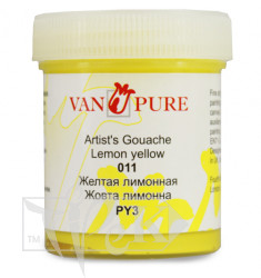 Гуашева фарба Van Pure 40 мл 011 жовта лимонна