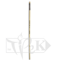 Пензлик Ivory «Живопис» 1312 Синтетика плоска № 04 довга ручка бежевий ворс