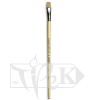 Пензлик Ivory «Живопис» 1312 Синтетика плоска № 14 довга ручка бежевий ворс