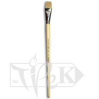 Пензлик Ivory «Живопис» 1312 Синтетика плоска № 24 довга ручка бежевий ворс