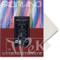 72613030 Альбом для акварелі Watercolour 30х30 см 200 г/м.кв. 20 аркушів склейка з 4 сторін Fabriano Італія