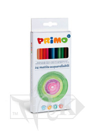 Набір акварельних олівців Minabella 24 кольори в картонній коробці Primo Італія