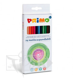 Набір акварельних олівців Minabella 24 кольори в картонній коробці Primo Італія