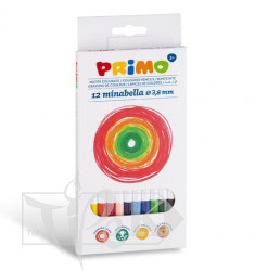 Набір кольорових олівців Minabella 12 кольорів в картонній коробці Primo Італія