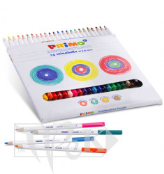 Набір кольорових олівців Minabella 24 кольори в картонній коробці Primo Італія