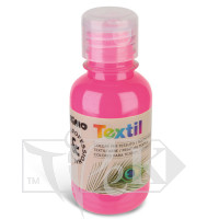 Акрилова фарба для текстилю 125 мл 370 флуоресцентний рожевий Primo Італія