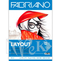 Альбом для маркерів Blocco Layot А3 (29,7х42 см) 75 г/м.кв. 70 аркушів склейка білий папір Fabriano Італія